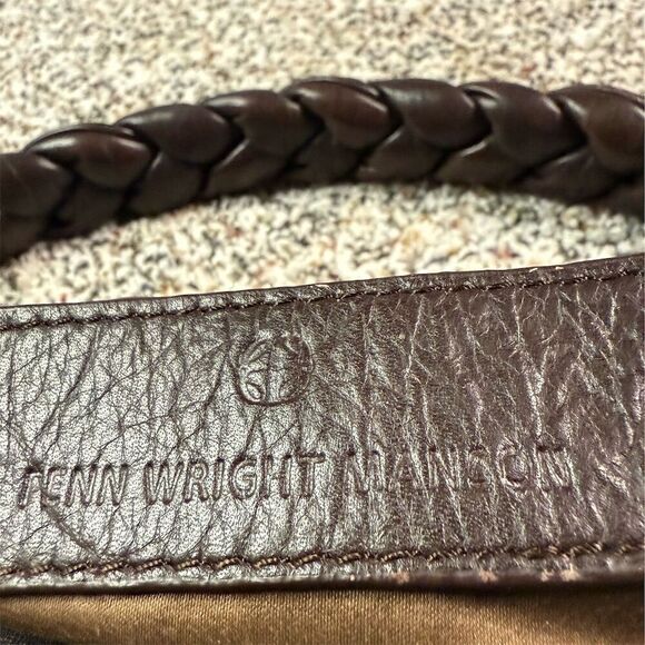 Fenn Wright Manson Brown Leather Hobo Bag with Braided Strap - Picture 7 of 8